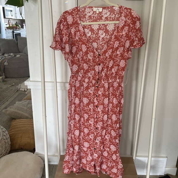 Floral button down-dress NWT - Picture 1 of 3